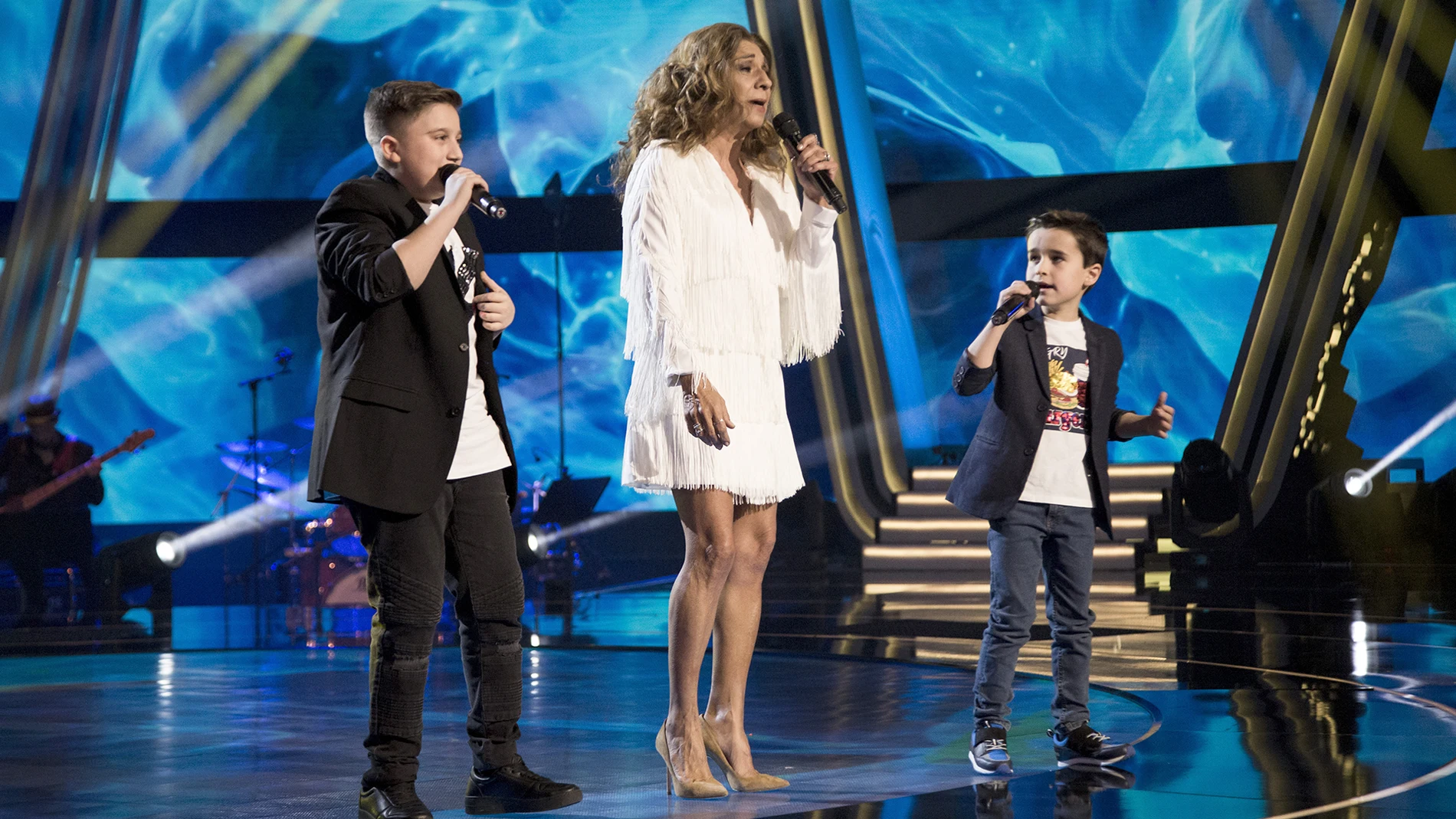 Lolita Flores canta ‘Como tú’ con Daniel García y Chavito en la Final de ‘La Voz Kids’