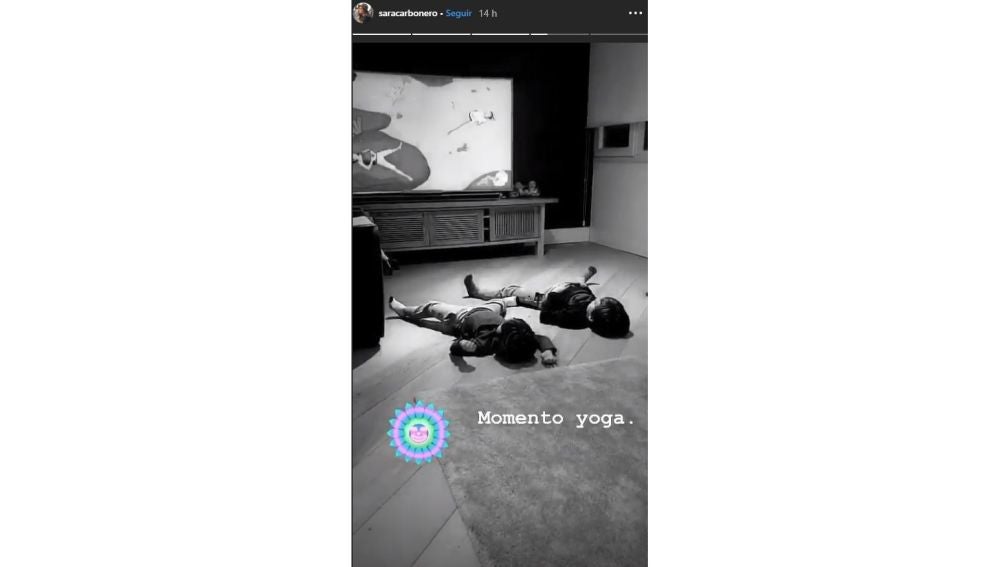 Los hijos de Sara Carbonero haciendo yoga