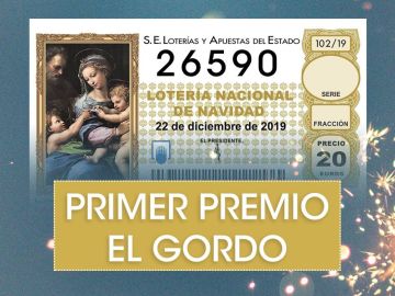 Lotería de Navidad 2019: 26590, el Gordo del sorteo de Navidad
