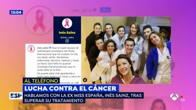La exmiss España Ines Sainz termina la quimioterapia: 