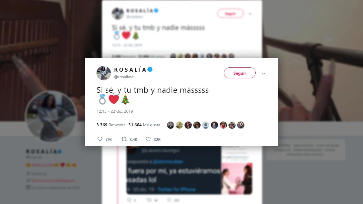 El misterioso tuit de Rosalía El misterioso tuit de Rosalía