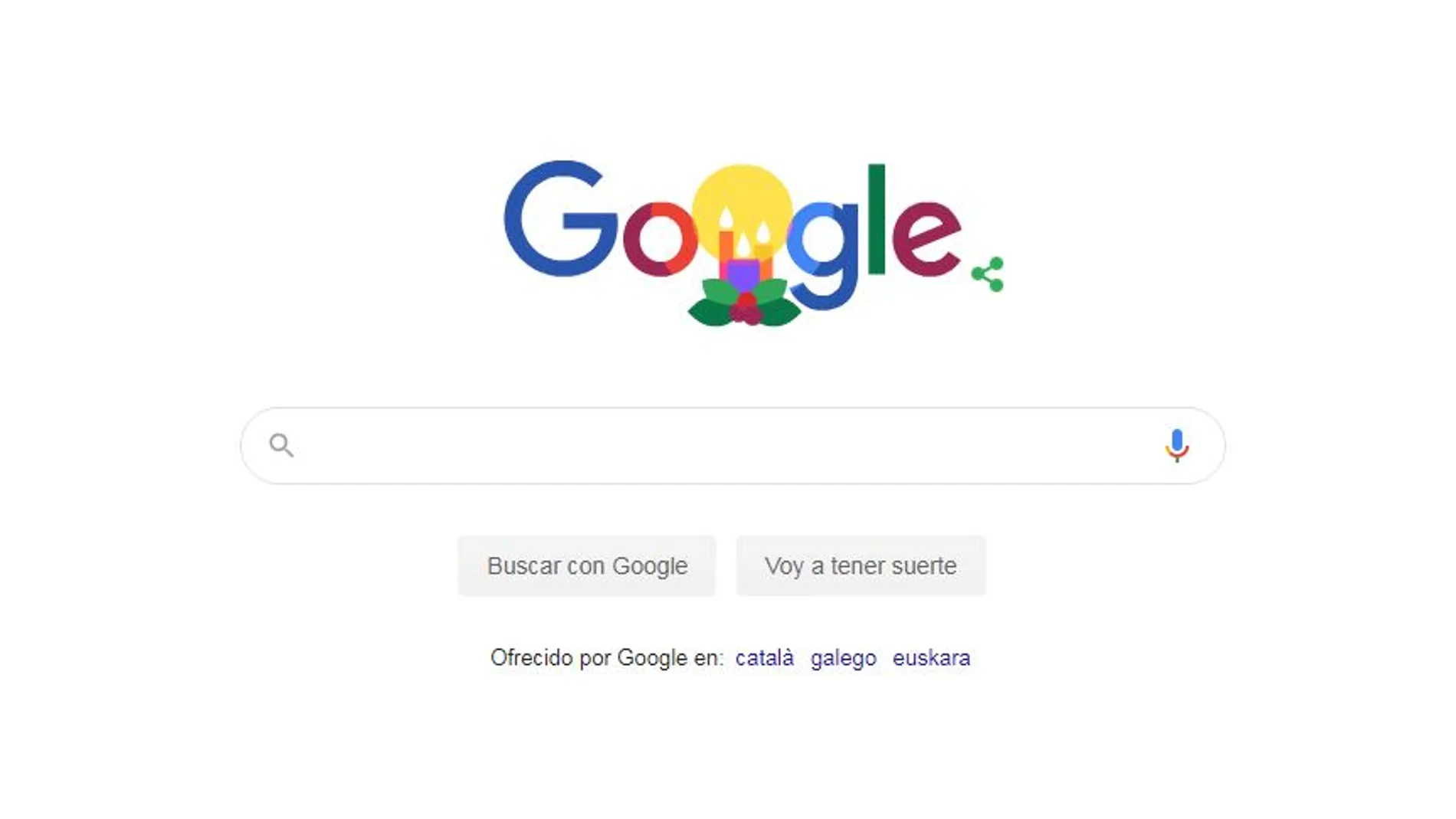 Doodle navideño de Google Doodle navideño de Google
