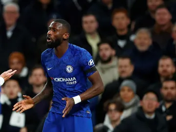 Antonio Rüdiger, en el partido ante el Tottenham Antonio Rüdiger, en el partido ante el Tottenham