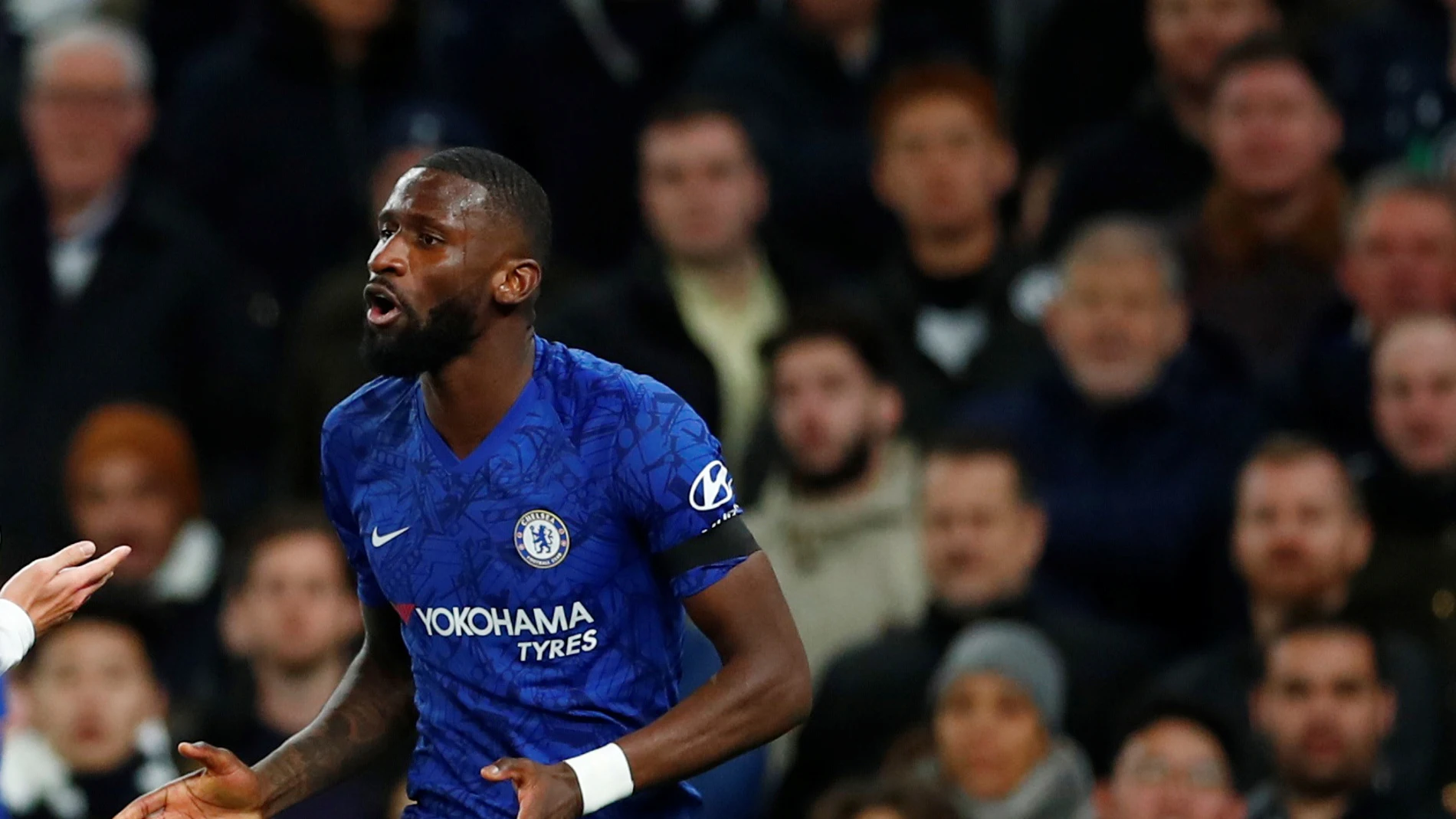 Antonio Rüdiger, en el partido ante el Tottenham Antonio Rüdiger, en el partido ante el Tottenham