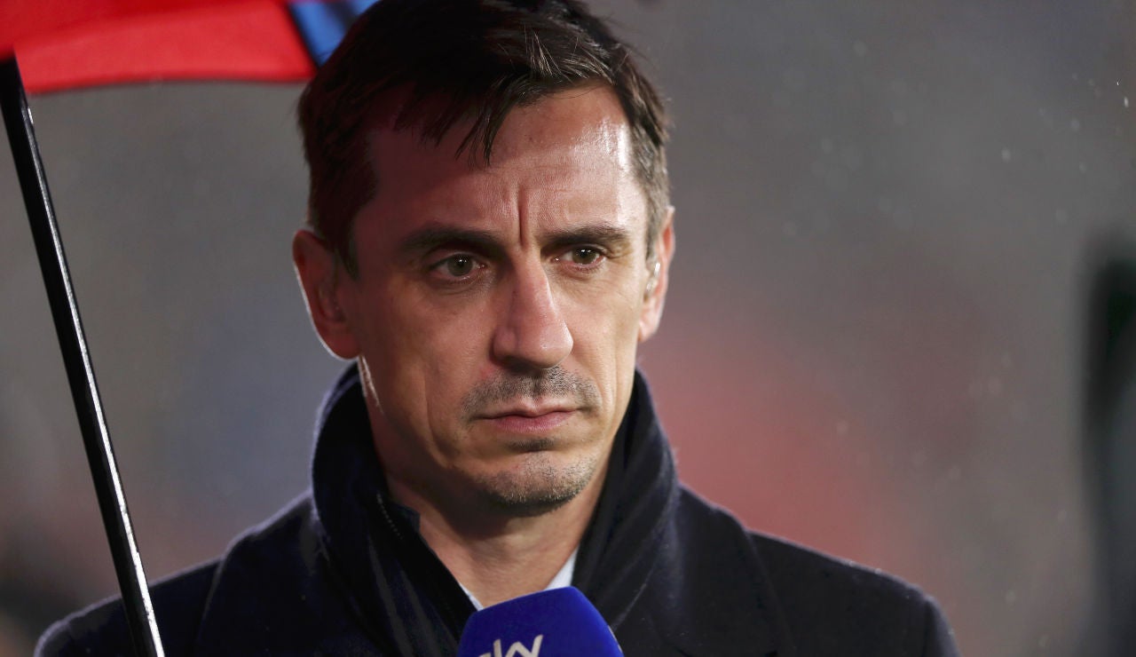 Gary Neville, en una retransmisión de Sky Sports Gary Neville, en una retransmisión de Sky Sports