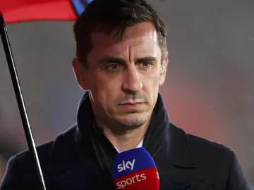 Gary Neville, en una retransmisión de Sky Sports Gary Neville, en una retransmisión de Sky Sports