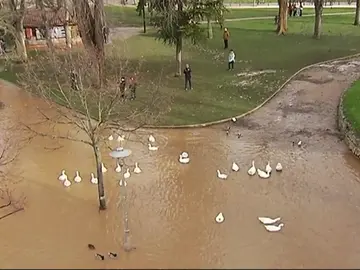 El río Pisuerga baja su caudal a los 1.090 metros cúbicos por segundo a su paso por Valladolid El río Pisuerga baja su caudal a los 1.090 metros cúbicos por segundo a su paso por Valladolid