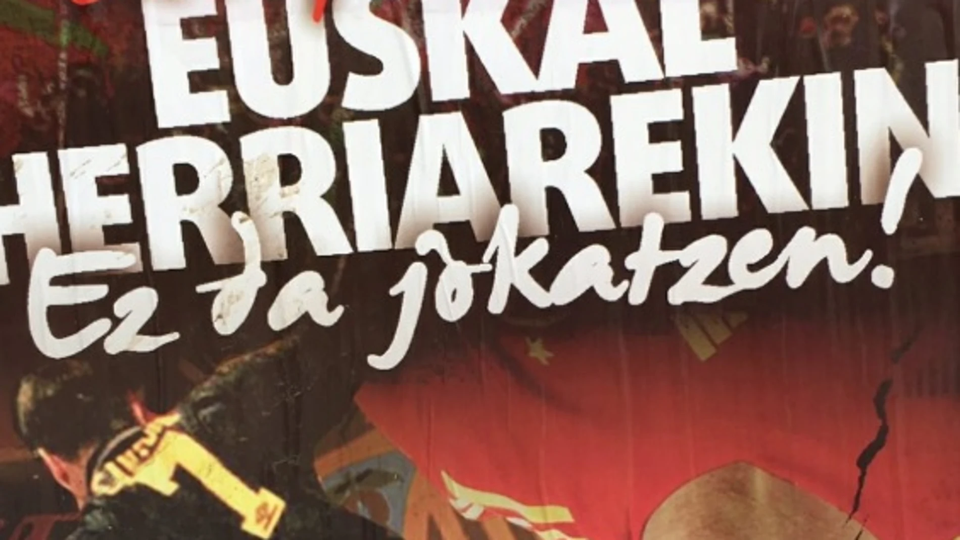 Cartel de la izquierda abertzale contra la Eurocopa en Bilbao Cartel de la izquierda abertzale contra la Eurocopa en Bilbao