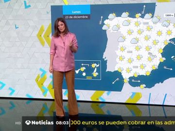 La previsión del tiempo.