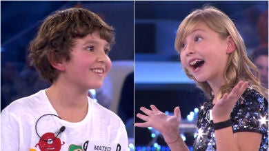 Mateo e Ivet, los más felices del especial Nochebuena con niños de '¡Ahora caigo!'