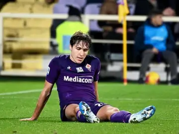 Jugadores de la Fiorentina tras el partido ante la Roma Jugadores de la Fiorentina tras el partido ante la Roma