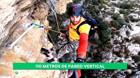 La vía de escalada "Feliz Navidad" en Lleida es la más difícil de toda España La vía de escalada "Feliz Navidad" en Lleida es la más difícil de toda España