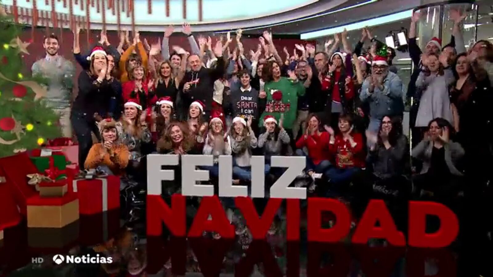 El 'making of' de la felicitación de Navidad de Antena 3 Noticias
