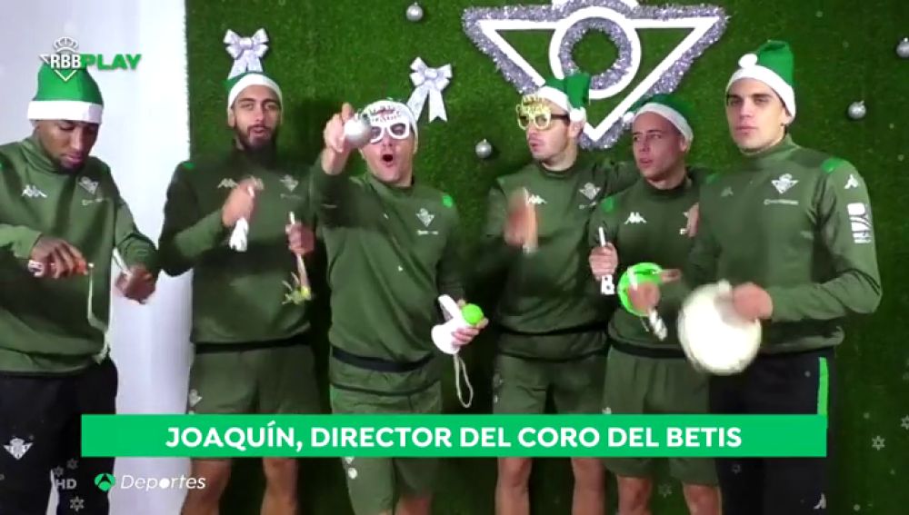 Joaquín lidera la divertida felicitación navideña del Real Betis