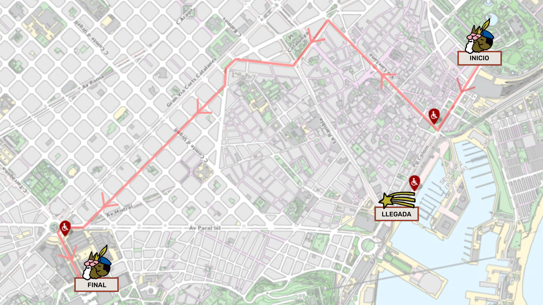 Recorrido Cabalgata Reyes Barcelona 2020 Recorrido Cabalgata Reyes Barcelona 2020