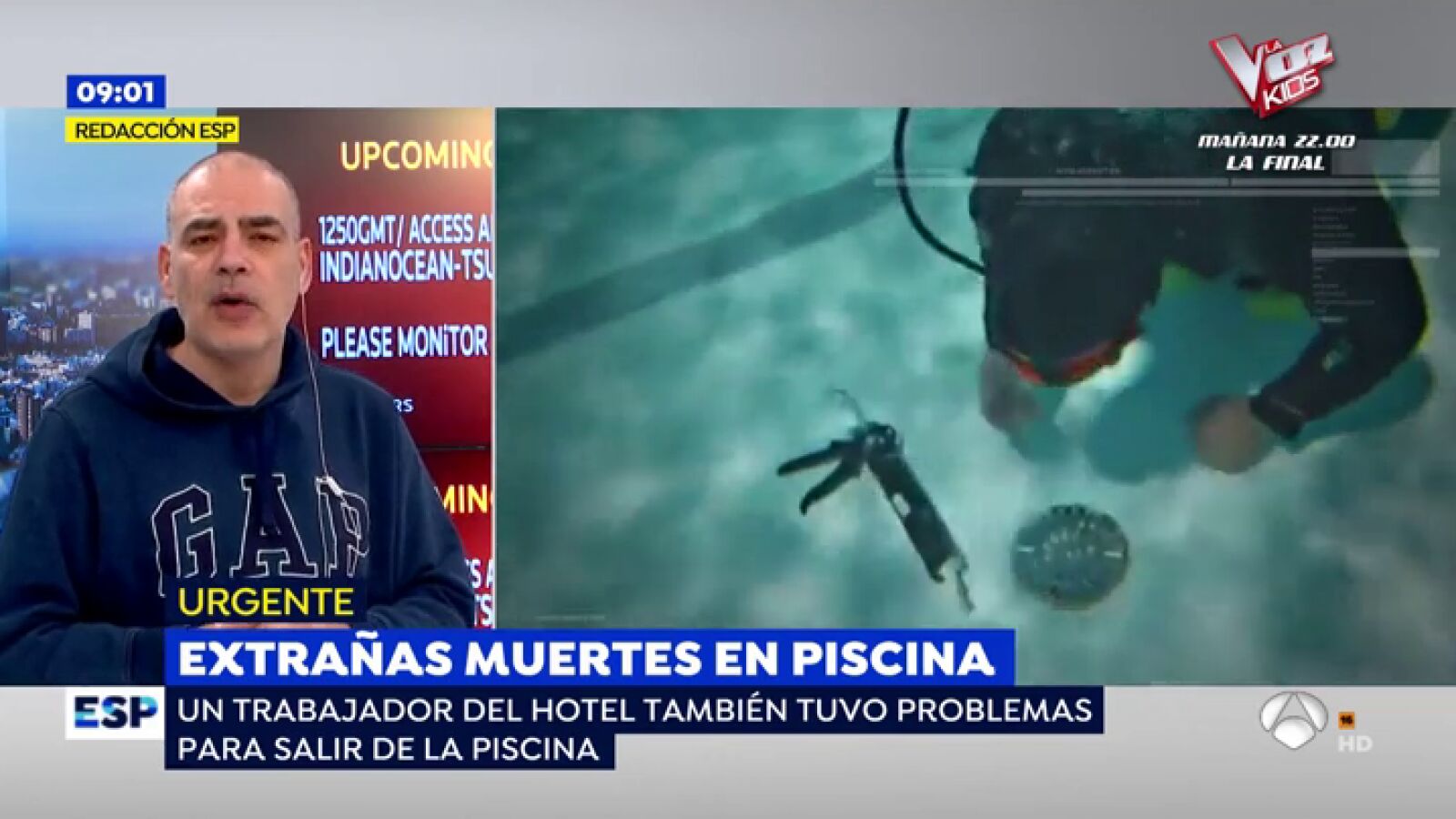 Los gritos de la madre y su hija menor mientras su marido y otros dos hijos eran succionado en una piscina de Mijas