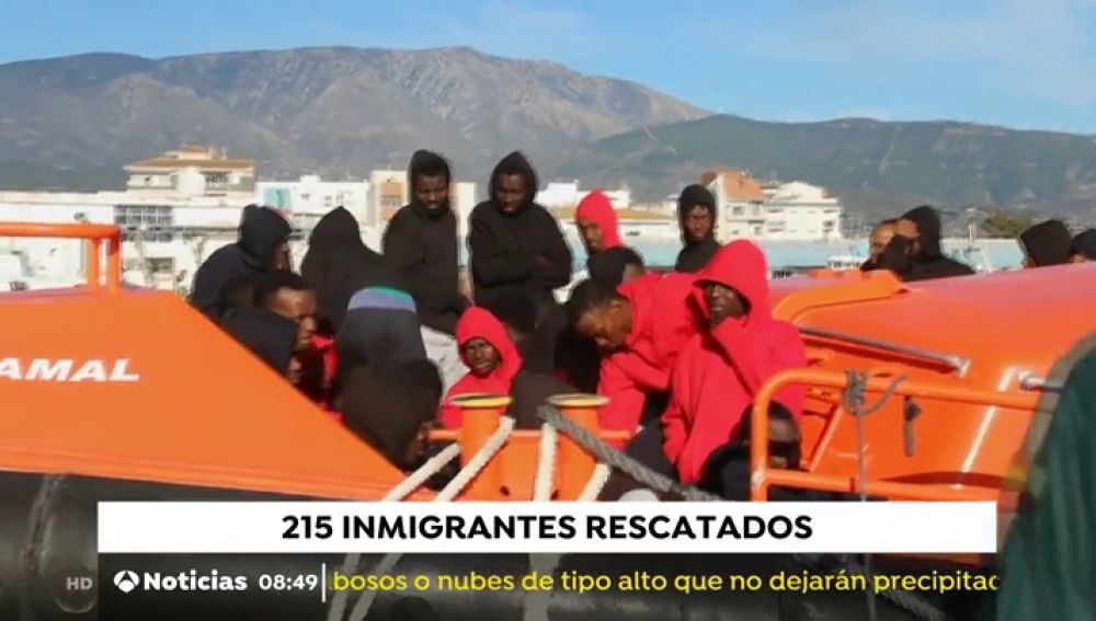 Más de 200 inmigrantes han sido rescatados en las últimas horas en las costas españolas