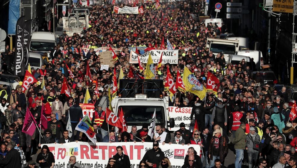 Manifestación en Francia