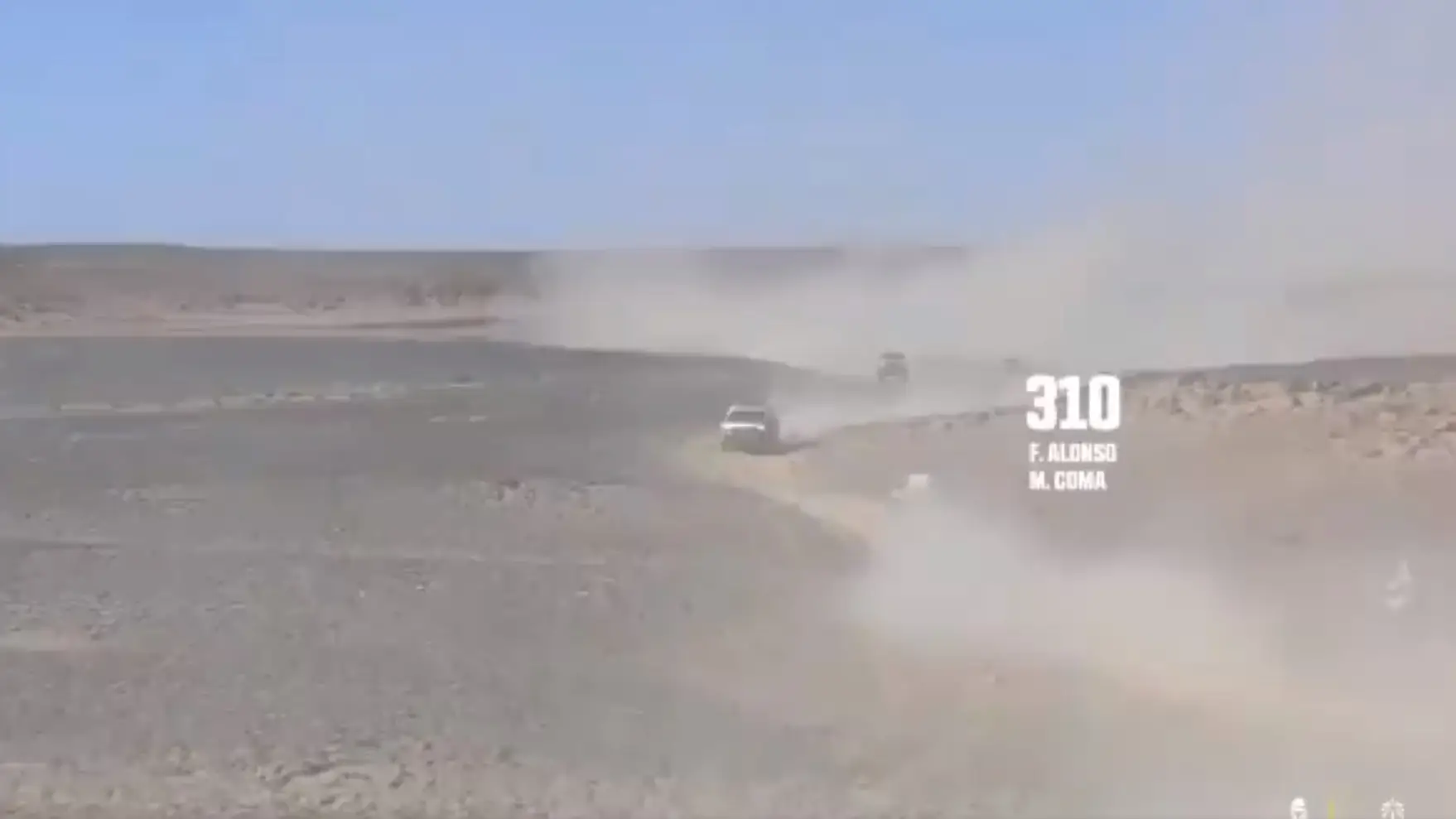 Fernando Alonso en el momento de toparse con Terranova de frente Fernando Alonso en el momento de toparse con Terranova de frente