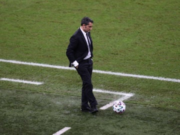 Ernesto Valverde, en la semifinal de la Supercopa de España