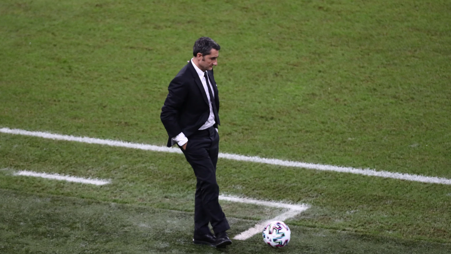 Ernesto Valverde, en la semifinal de la Supercopa de España Ernesto Valverde, en la semifinal de la Supercopa de España