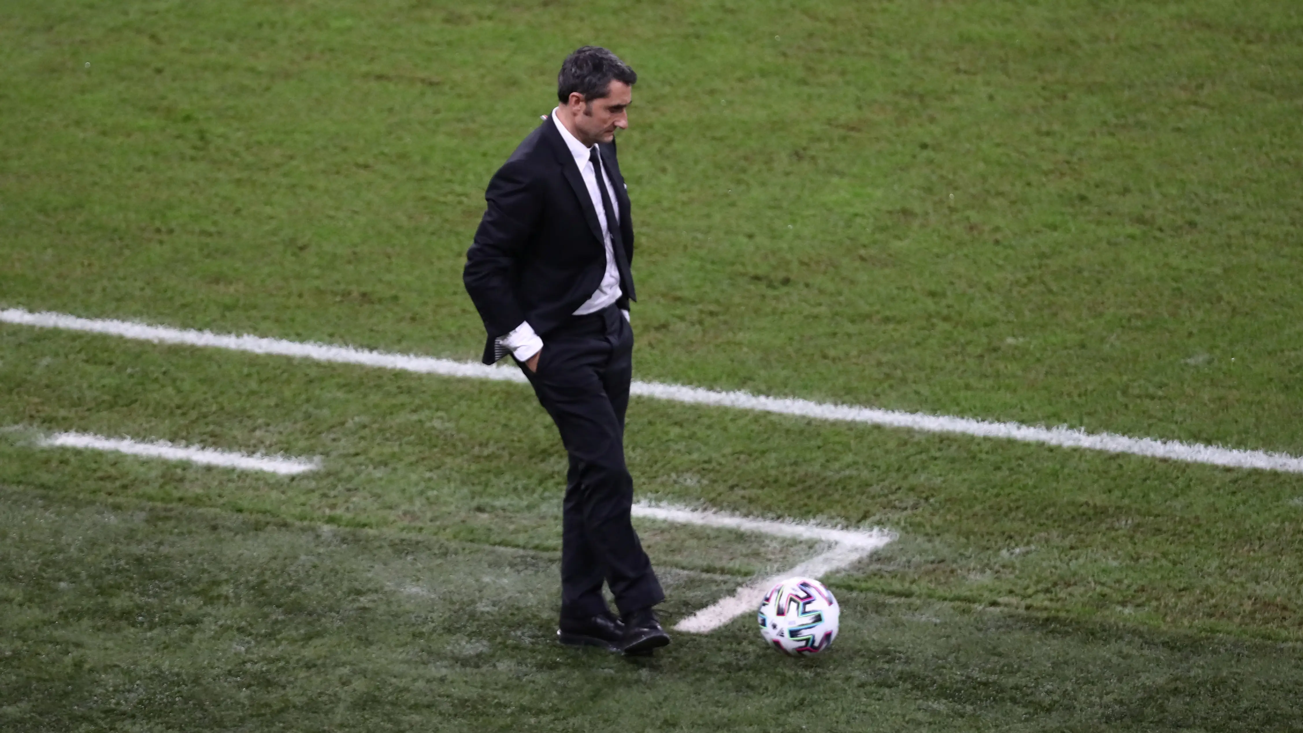 Ernesto Valverde, en la semifinal de la Supercopa de España Ernesto Valverde, en la semifinal de la Supercopa de España