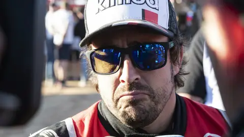Fernando Alonso, tras una etapa del Dakar Fernando Alonso, tras una etapa del Dakar