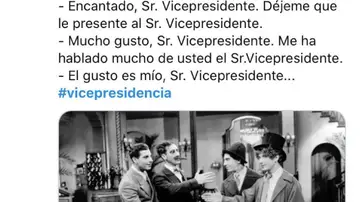 Algunos ironizan con la cantidad de vicepresidentes Algunos ironizan con la cantidad de vicepresidentes