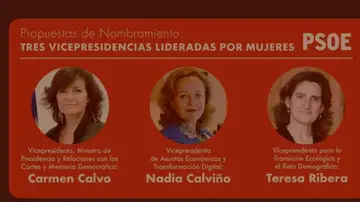 Incluso juegos de palabras con los apellidos de las vicepresidentas Incluso juegos de palabras con los apellidos de las vicepresidentas