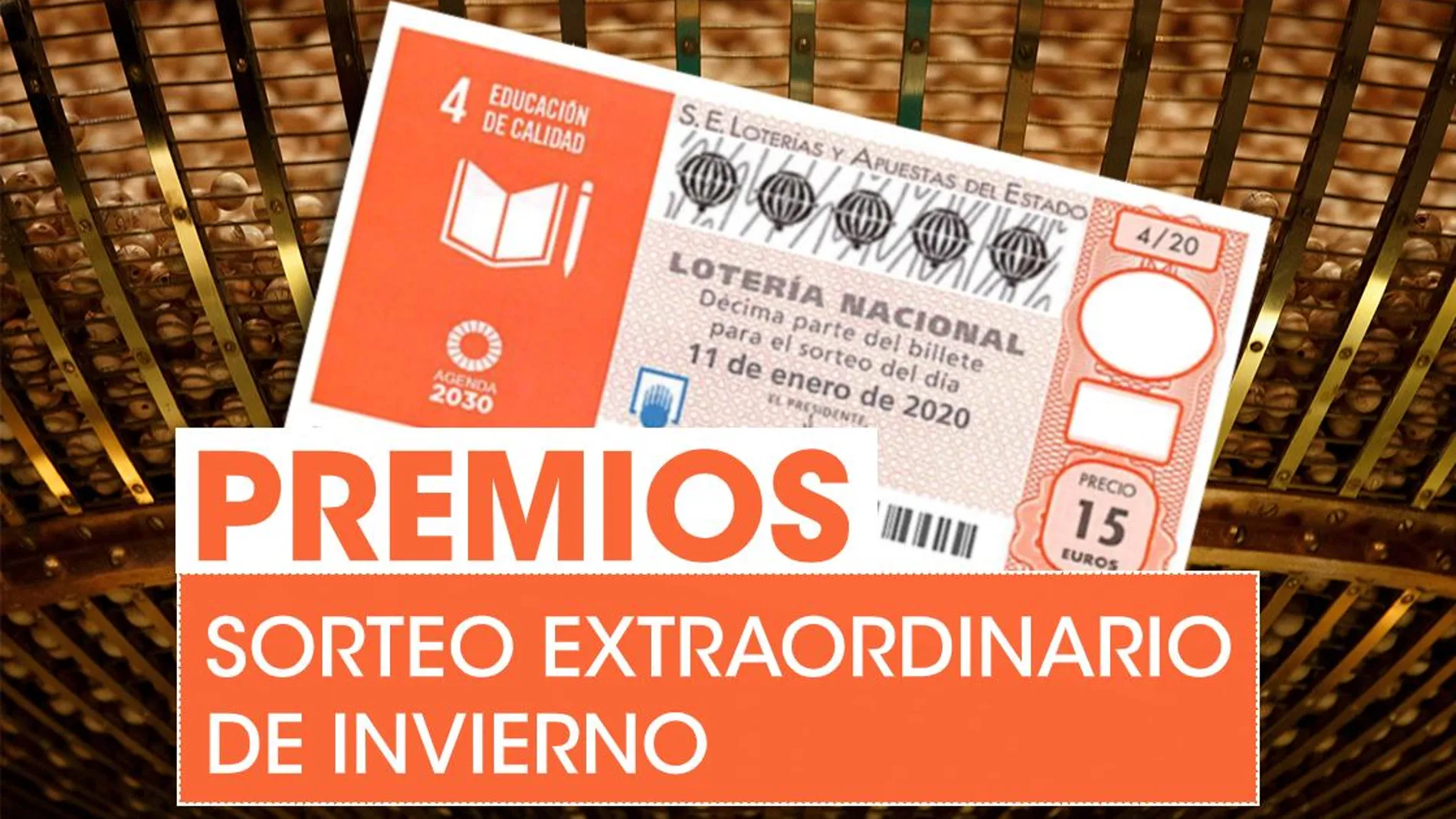Premios del Sorteo Extraordinario de Invierno de la Lotería Nacional del sábado 11 de enero Premios del Sorteo Extraordinario de Invierno de la Lotería Nacional del sábado 11 de enero