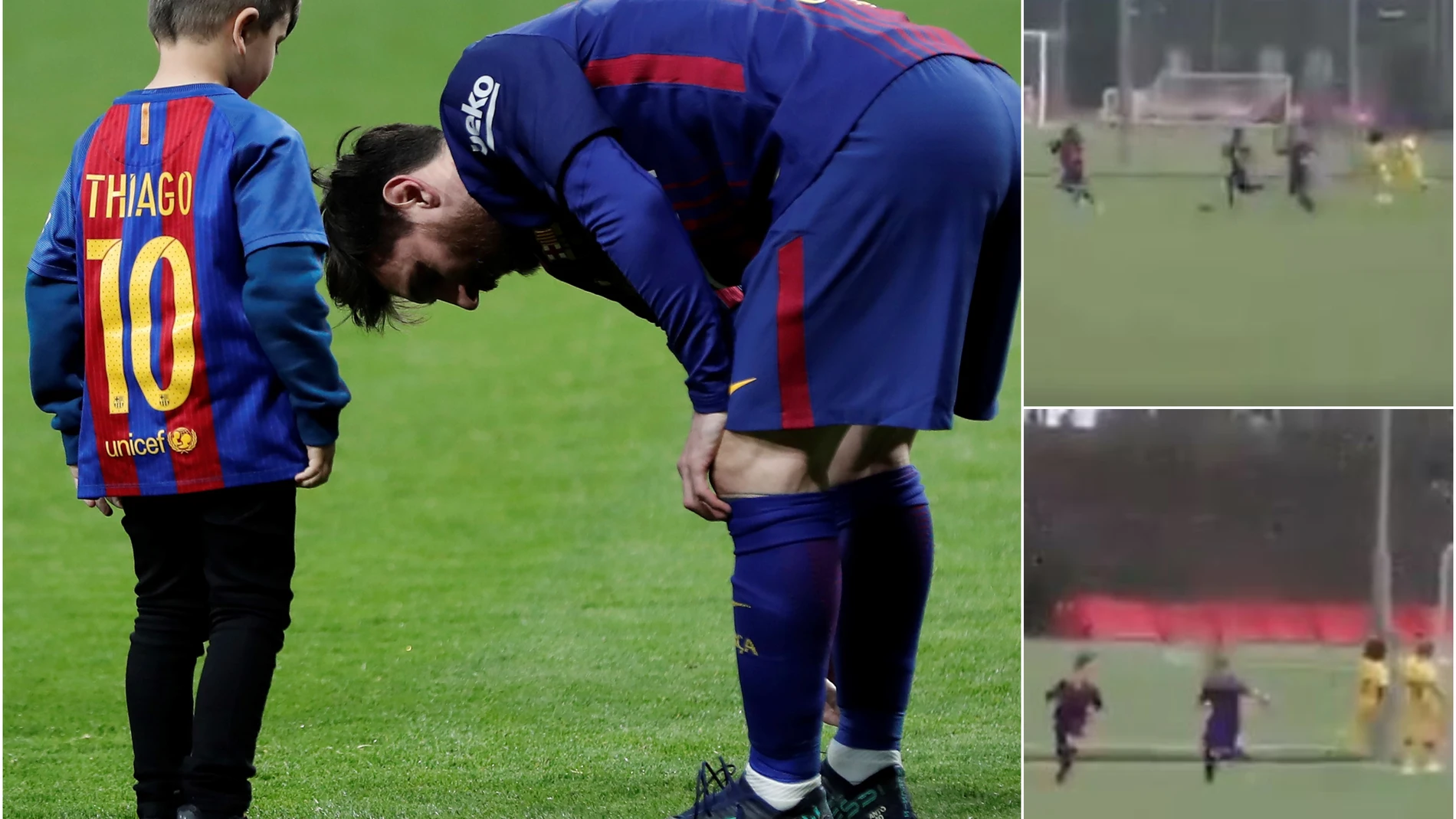 El golazo de Thiago Messi El golazo de Thiago Messi