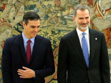 Pedro Sánchez y el Rey Felipe VI