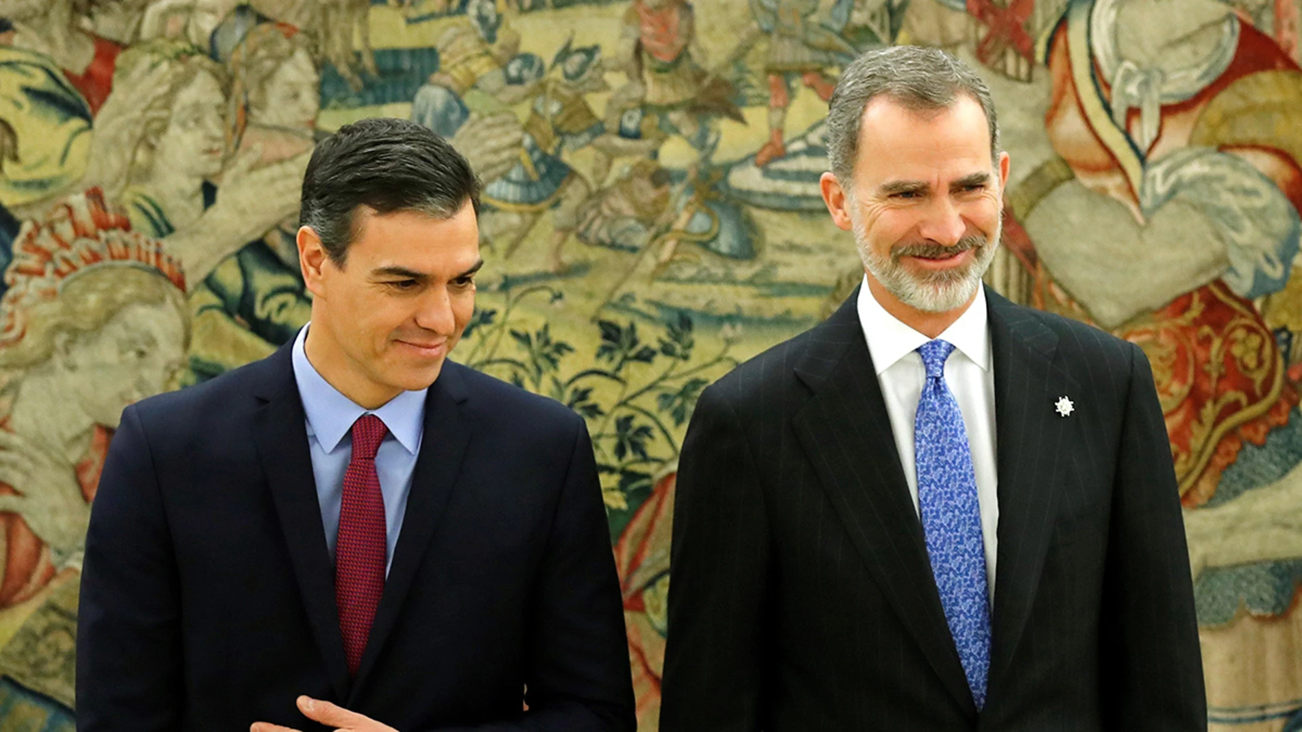 Pedro Sánchez y el Rey Felipe VI