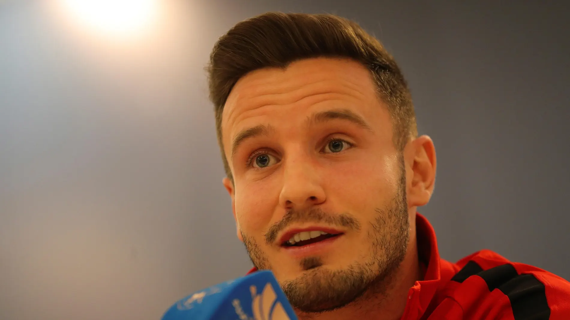 Saúl, en la rueda de prensa previa a la final de la Supercopa de España Saúl, en la rueda de prensa previa a la final de la Supercopa de España