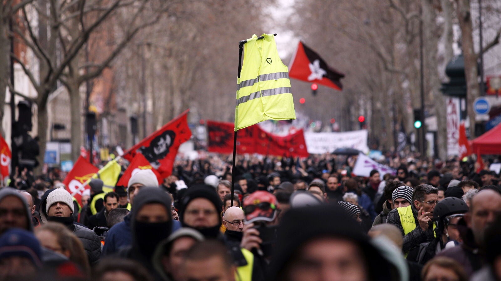 Nuevas protestas en Francia contra la reforma de las pensiones propuesta por Emmanuel Macron 