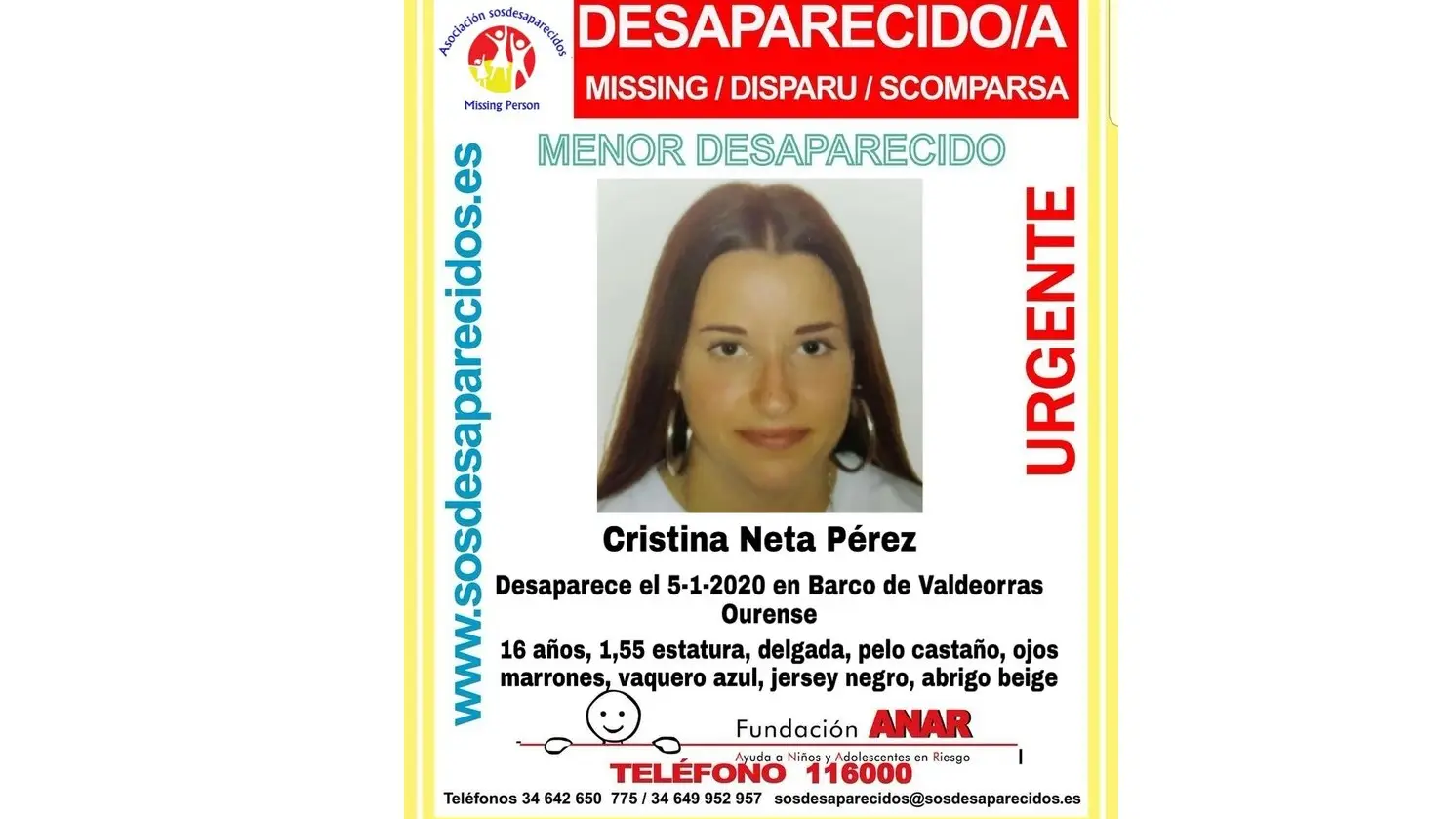 Desaparecida en Ourense