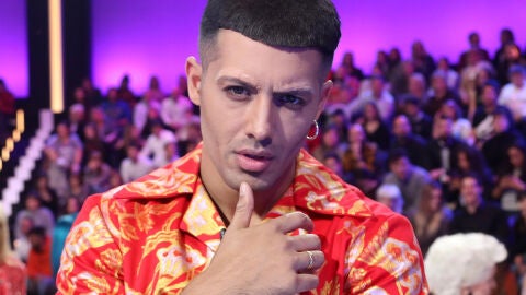 Jorge González, caracterizado como Mahmood en 'Tu cara me suena'