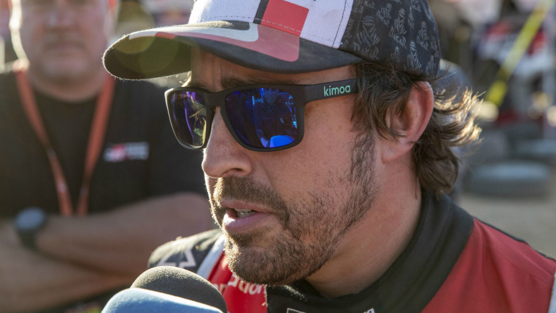 Fernando Alonso, ante los medios