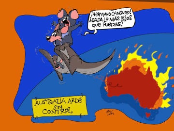 Los incendios en Australia, en la viñeta gráfica de esta semana