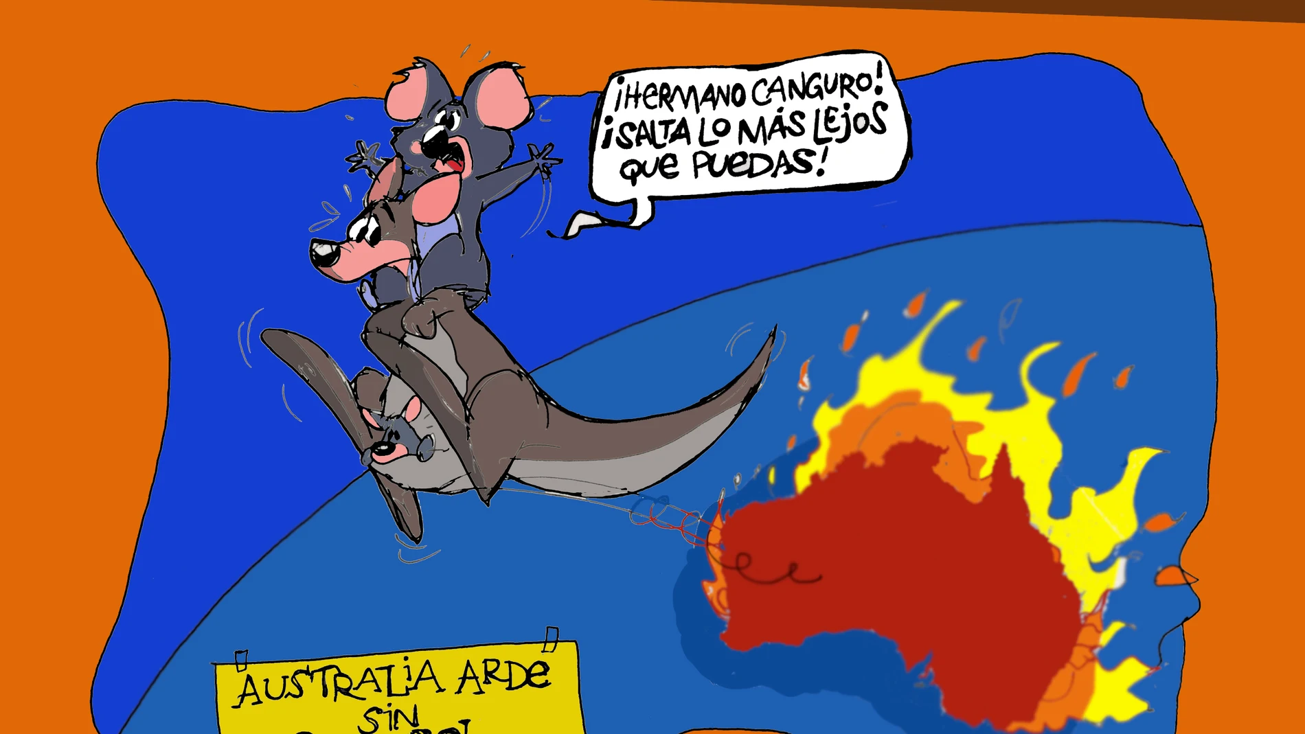 Los incendios en Australia, en la viñeta gráfica de esta semana Los incendios en Australia, en la viñeta gráfica de esta semana