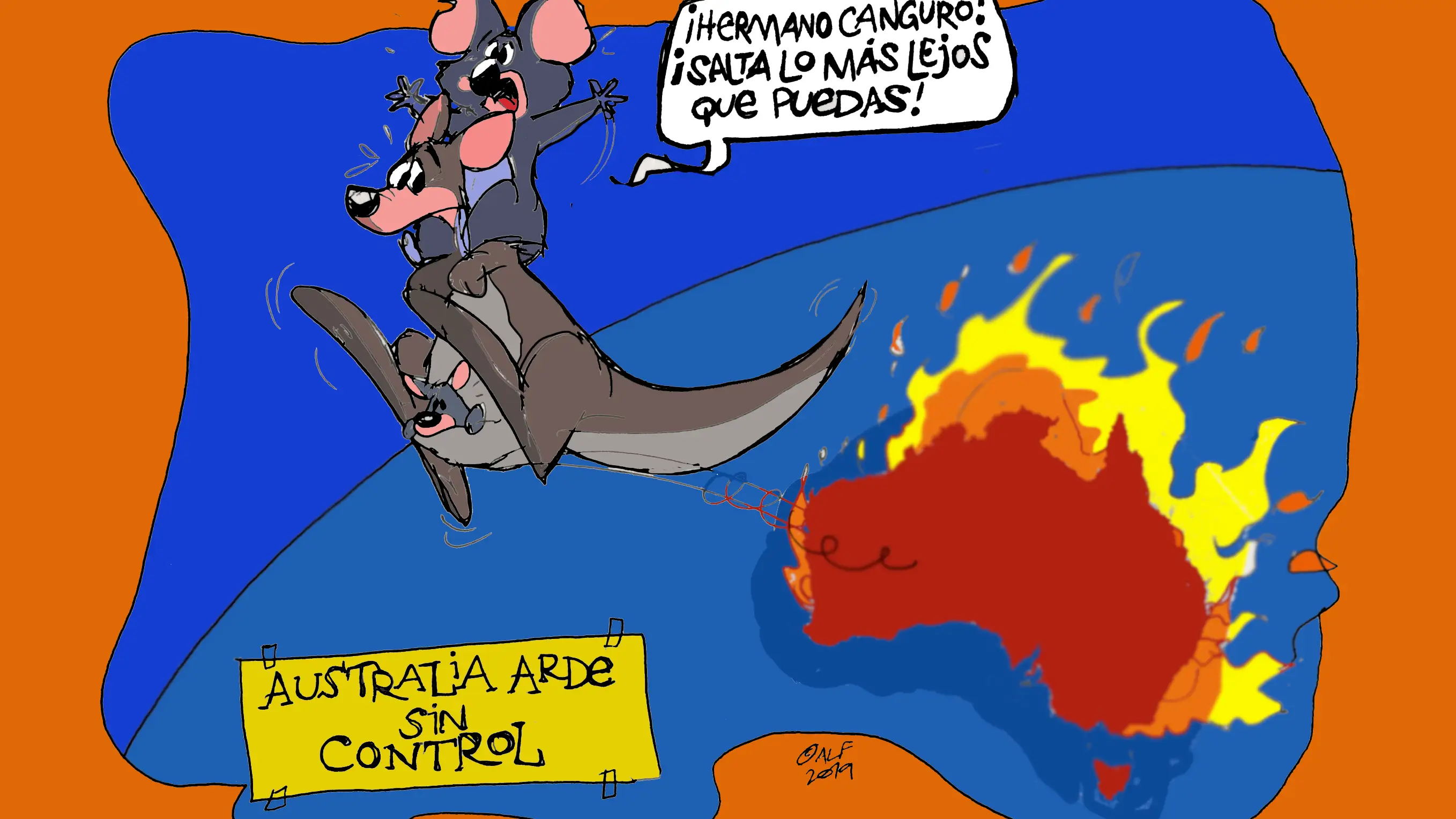 Los incendios en Australia, en la viñeta gráfica de esta semana Los incendios en Australia, en la viñeta gráfica de esta semana