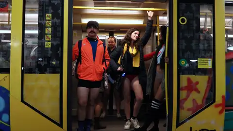 Día sin pantalones en el Metro Día sin pantalones en el Metro