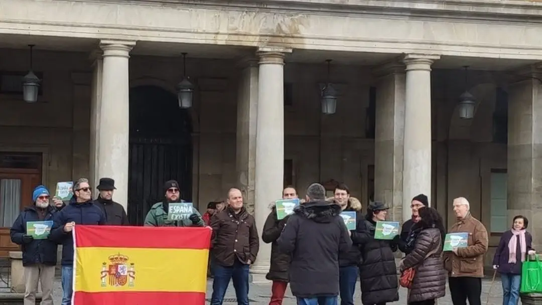 Manifestación de Vox en Vitoria Manifestación de Vox en Vitoria