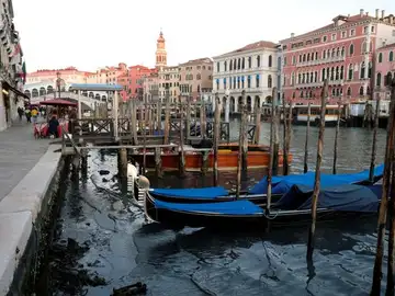 Venecia sin agua: las excepcionales mareas bajas de enero Venecia sin agua: las excepcionales mareas bajas de enero