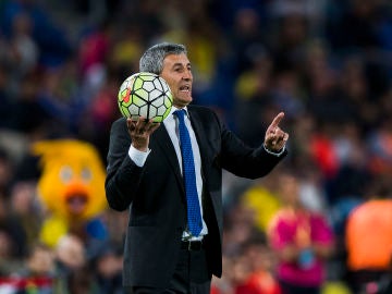 Setién en el Camp Nou