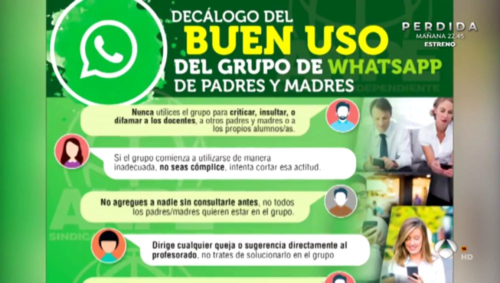 El décalogo para hacer un buen uso de los grupos de WhatsApp de padres y madres