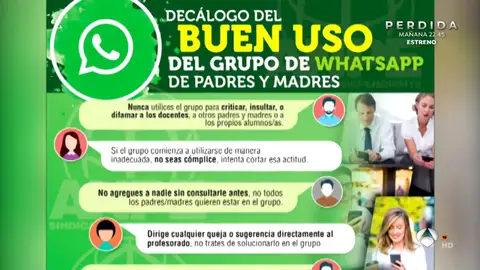 El décalogo para hacer un buen uso de los grupos de WhatsApp de padres y madres El décalogo para hacer un buen uso de los grupos de WhatsApp de padres y madres