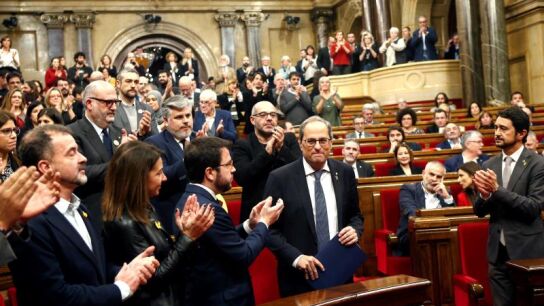 Quim Torra en una foto de archivo dentro del Parlament catal&aacute;n
