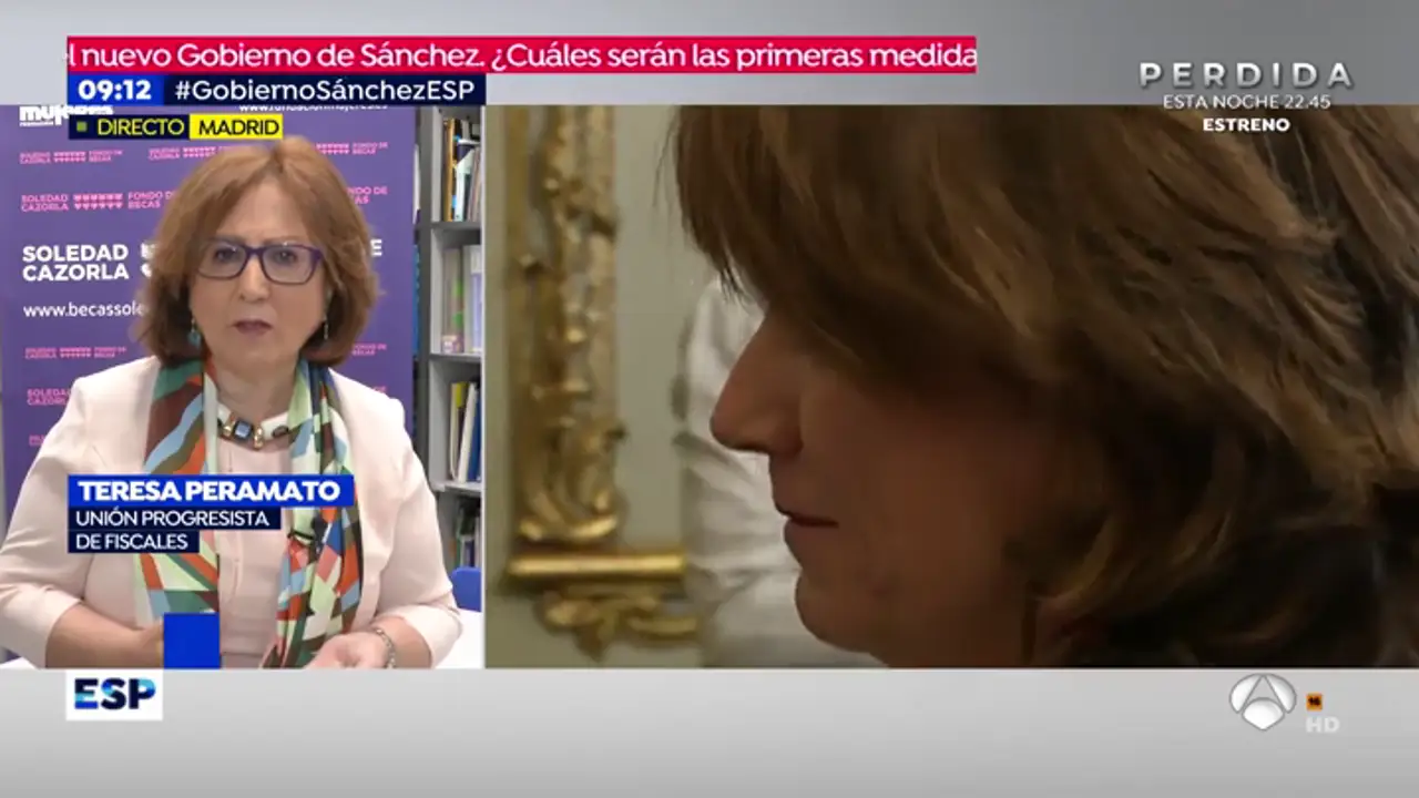 Teresa Peramato, presidenta de la Unión Progresista de Fiscales: "Vamos a darle una oportunidad a Dolores Delgado"