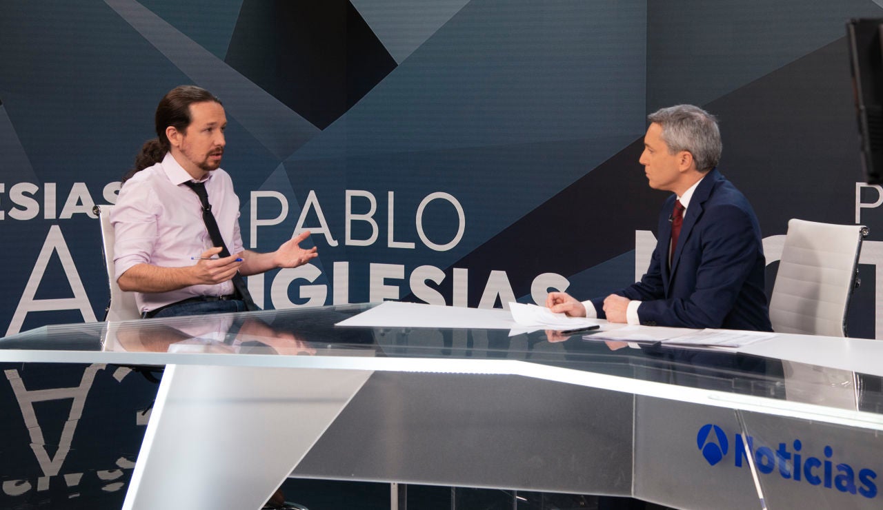Pablo Iglesias en Antena 3 Noticias entrevistado por Vicente Vallés Pablo Iglesias en Antena 3 Noticias entrevistado por Vicente Vallés